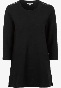 Cellbes of Sweden Trikåtunika med struktur Svart New