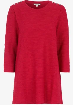 Cellbes of Sweden Trikåtunika med struktur Röd Hot