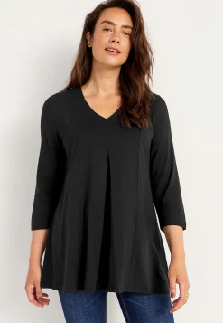 Cellbes of Sweden Trikåtunika med veckdetalj Svart / Enfärgad