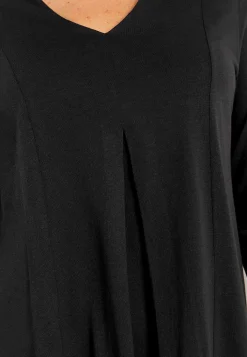 Cellbes of Sweden Trikåtunika med veckdetalj Svart / Enfärgad