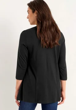 Cellbes of Sweden Trikåtunika med veckdetalj Svart / Enfärgad