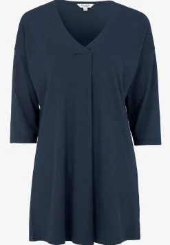 Cellbes of Sweden Trikåtunika med veckdetalj Marin New