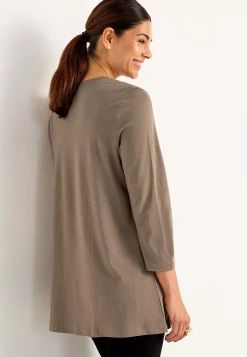 Cellbes of Sweden Trikåtunika med veckdetalj Nougat / Enfärgad Outlet