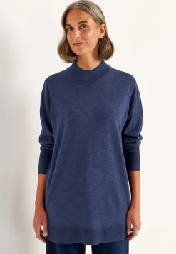 Cellbes of Sweden Tröja Premium i merinoull Mörkblå / Melange Discount