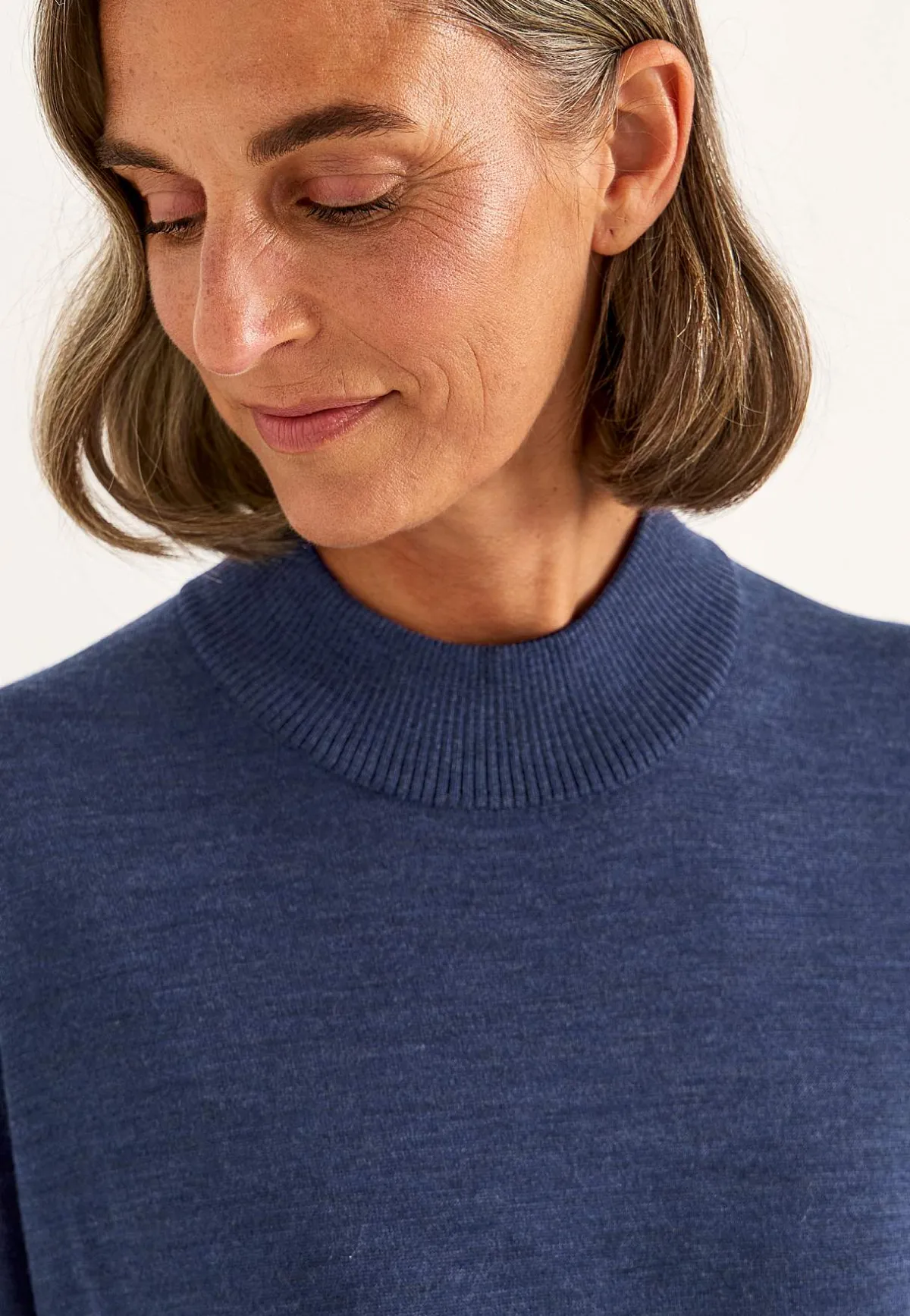 Cellbes of Sweden Tröja Premium i merinoull Mörkblå / Melange Discount