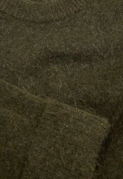 Cellbes of Sweden Tröja Premium i mohair- och ullblandning Mörkgrön / Melerad Clearance