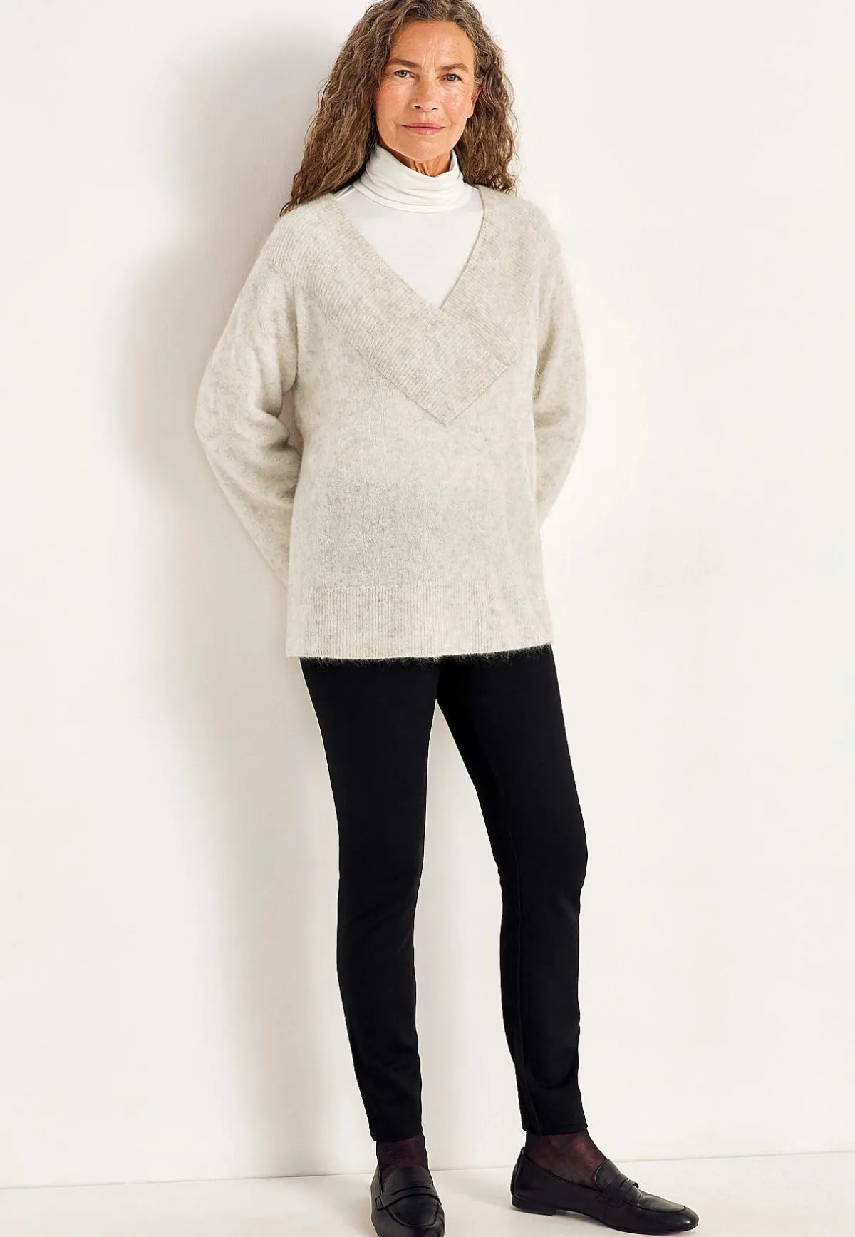 Cellbes of Sweden Tröja Premium i mohair- och ullblandning Gråbeige / Melange Outlet