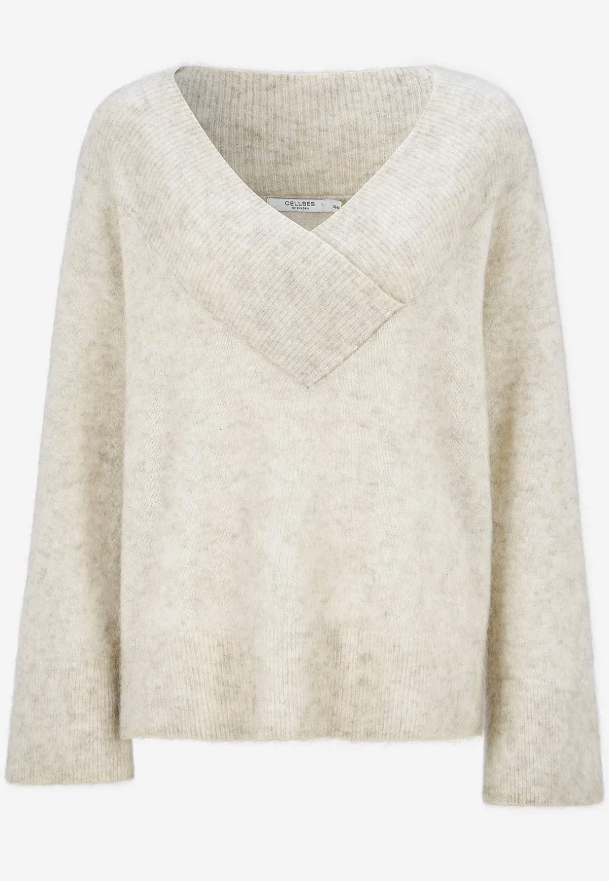 Cellbes of Sweden Tröja Premium i mohair- och ullblandning Gråbeige / Melange Outlet