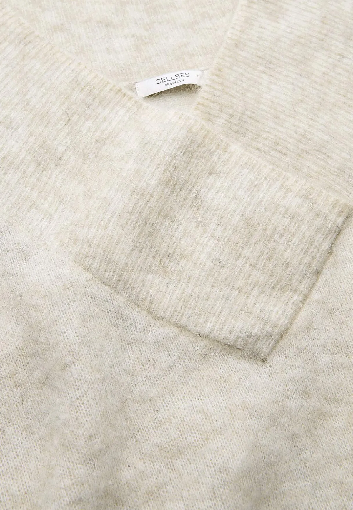Cellbes of Sweden Tröja Premium i mohair- och ullblandning Gråbeige / Melange Outlet