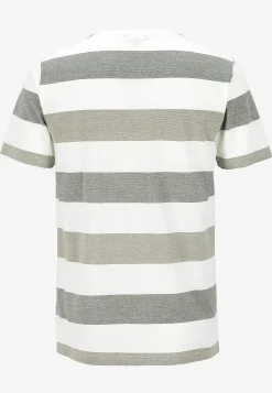 Cellbes of Sweden T-shirt med breda ränder Johannes Grön / Randig Best