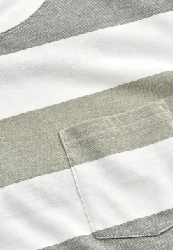 Cellbes of Sweden T-shirt med breda ränder Johannes Grön / Randig Best