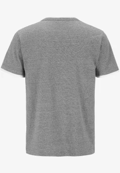 Cellbes of Sweden T-shirt med knappslå Grå / Vit Discount