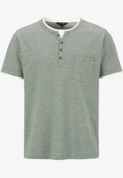 Cellbes of Sweden T-shirt med knappslå Grön / Vit Online