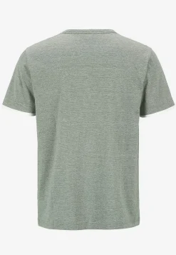 Cellbes of Sweden T-shirt med knappslå Grön / Vit Online