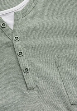 Cellbes of Sweden T-shirt med knappslå Grön / Vit Online