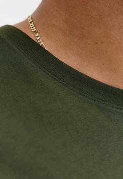 JACK & JONES PLUS T-shirt med stort tryck framtill Mörkgrön Discount