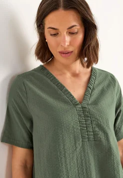 Cellbes of Sweden Tunika i bäckebölja Khakigrön Discount