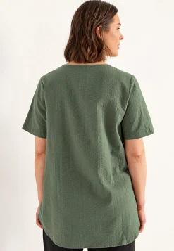 Cellbes of Sweden Tunika i bäckebölja Khakigrön Discount