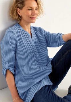 Cellbes of Sweden Tunika i bäckebölja Turkos/Randig Sale