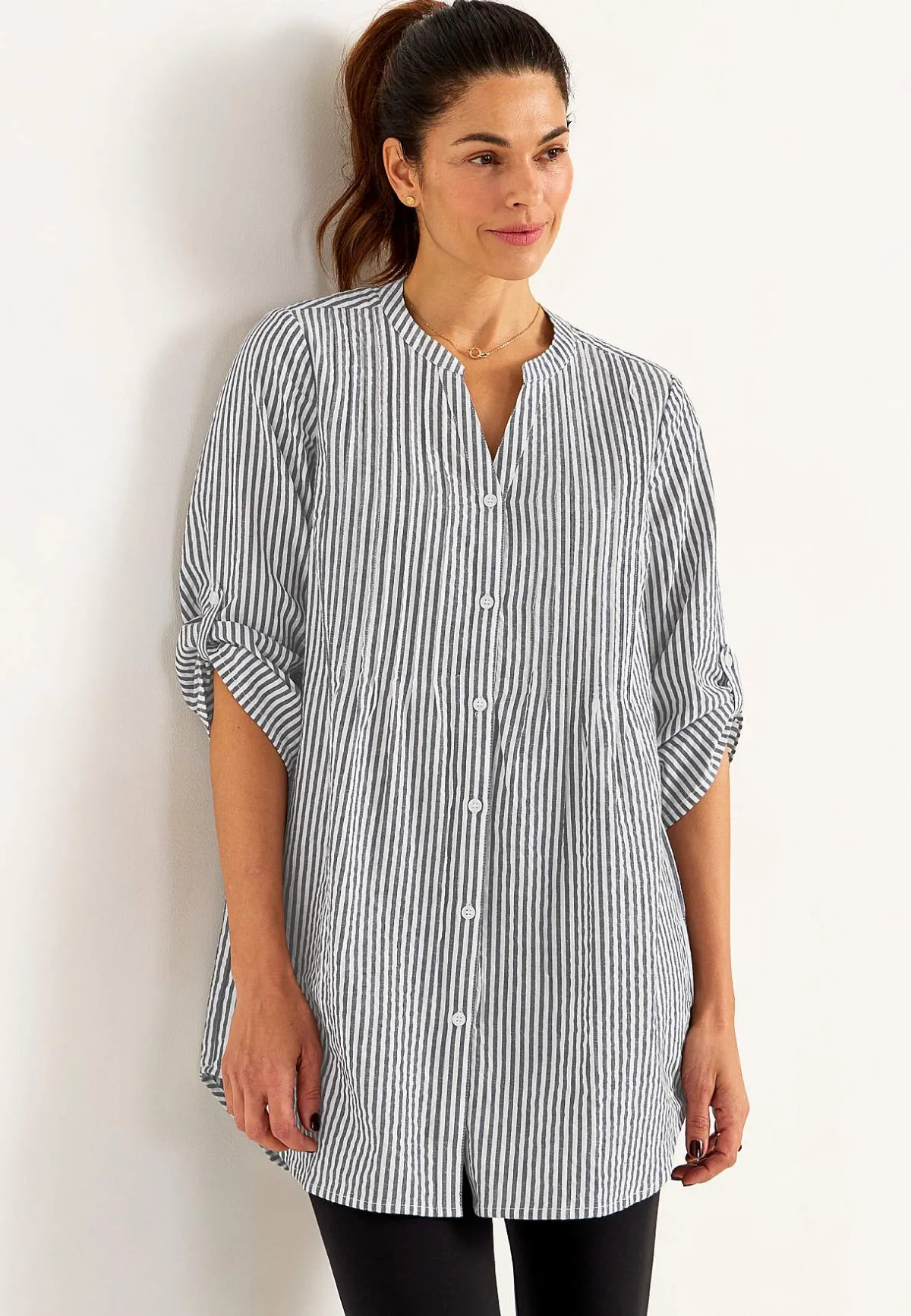 Cellbes of Sweden Tunika i bäckebölja Turkos/Randig Sale