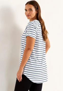 Cellbes of Sweden Tunika i ekologisk bomull Alex 2-pack Marin / Randig + Marin Sale