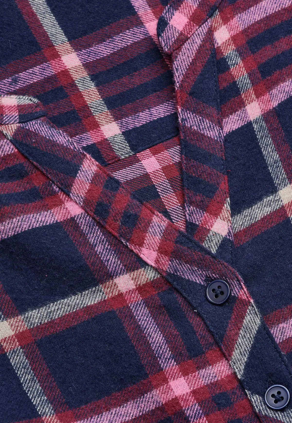 Cellbes of Sweden Tunika i flanell med fickor Blå / Rutig New