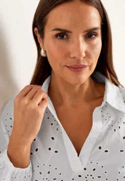 Cellbes of Sweden Tunika med brodyr Vit Online