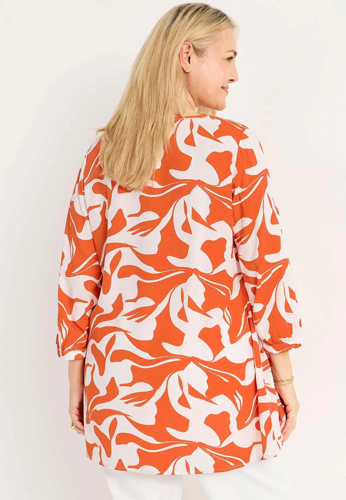 Cellbes of Sweden Tunika med 3/4-ärm Orange / Mönstrad Sale