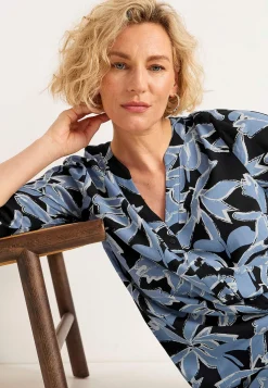 Cellbes of Sweden Tunika med 3/4-ärm Blå / Mönstrad New