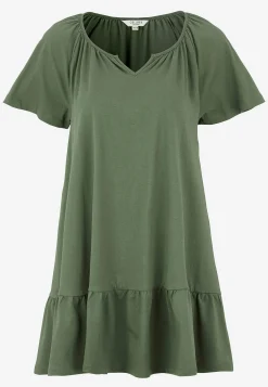 Cellbes of Sweden Tunika med volang nertill Khakigrön Hot