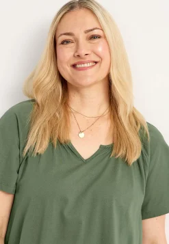 Cellbes of Sweden Tunika med volang nertill Khakigrön Hot