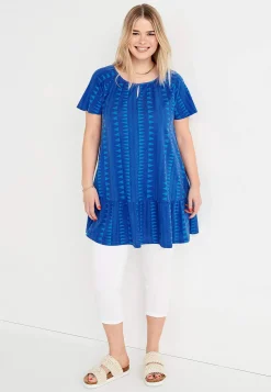 Cellbes of Sweden Tunika med volang nertill Blå / Blå Discount