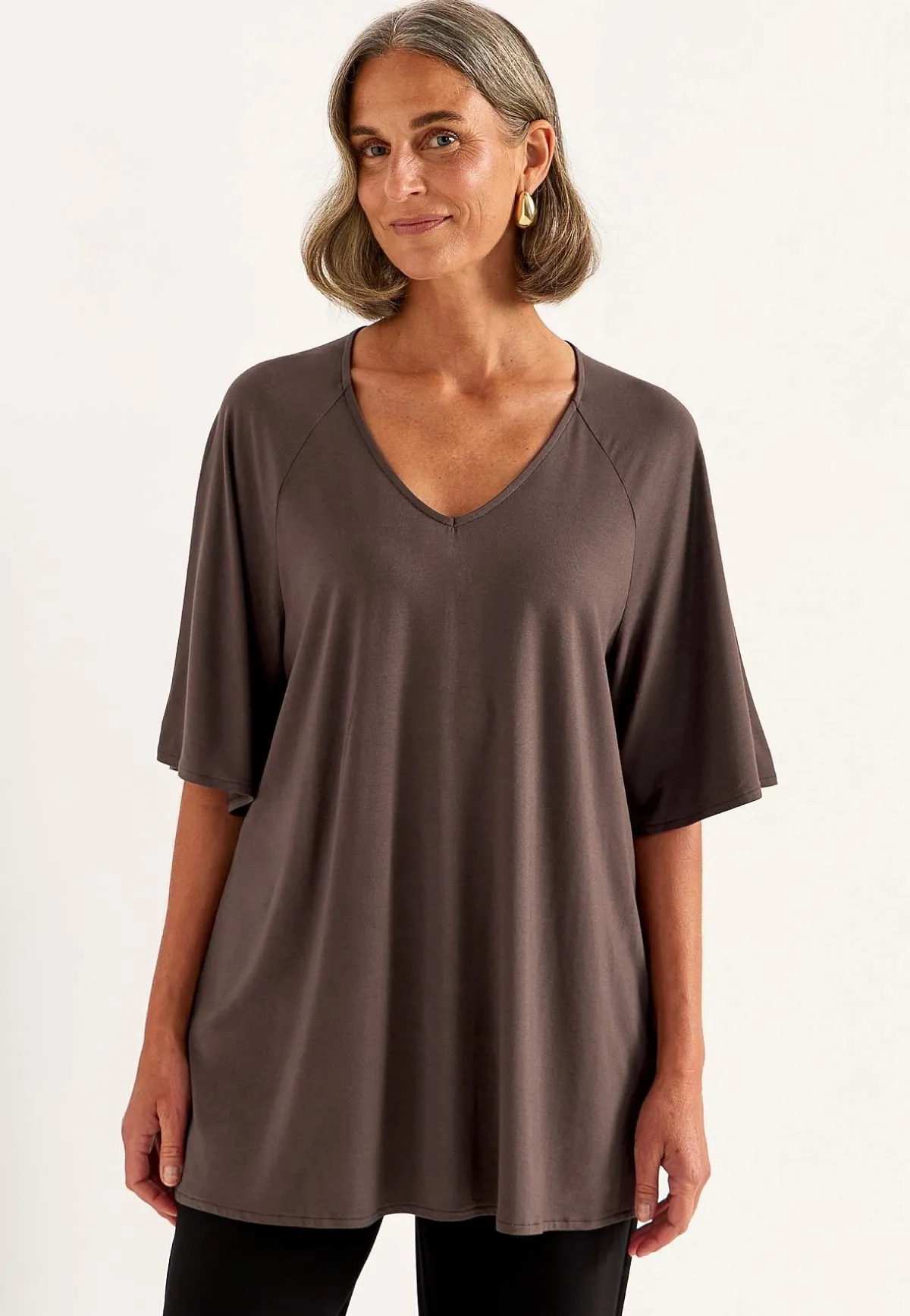 Cellbes of Sweden Tunika Premium i modal Mörkbrun Online