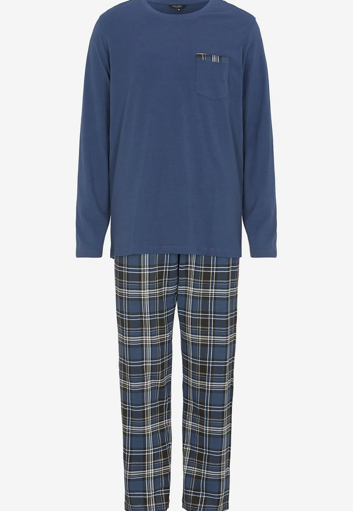 Cellbes of Sweden Tvådelad pyjamas Rutig / Blå Clearance