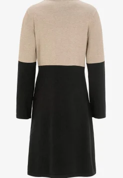 Cellbes of Sweden Tvåfärgad, finstickad klänning Outlet