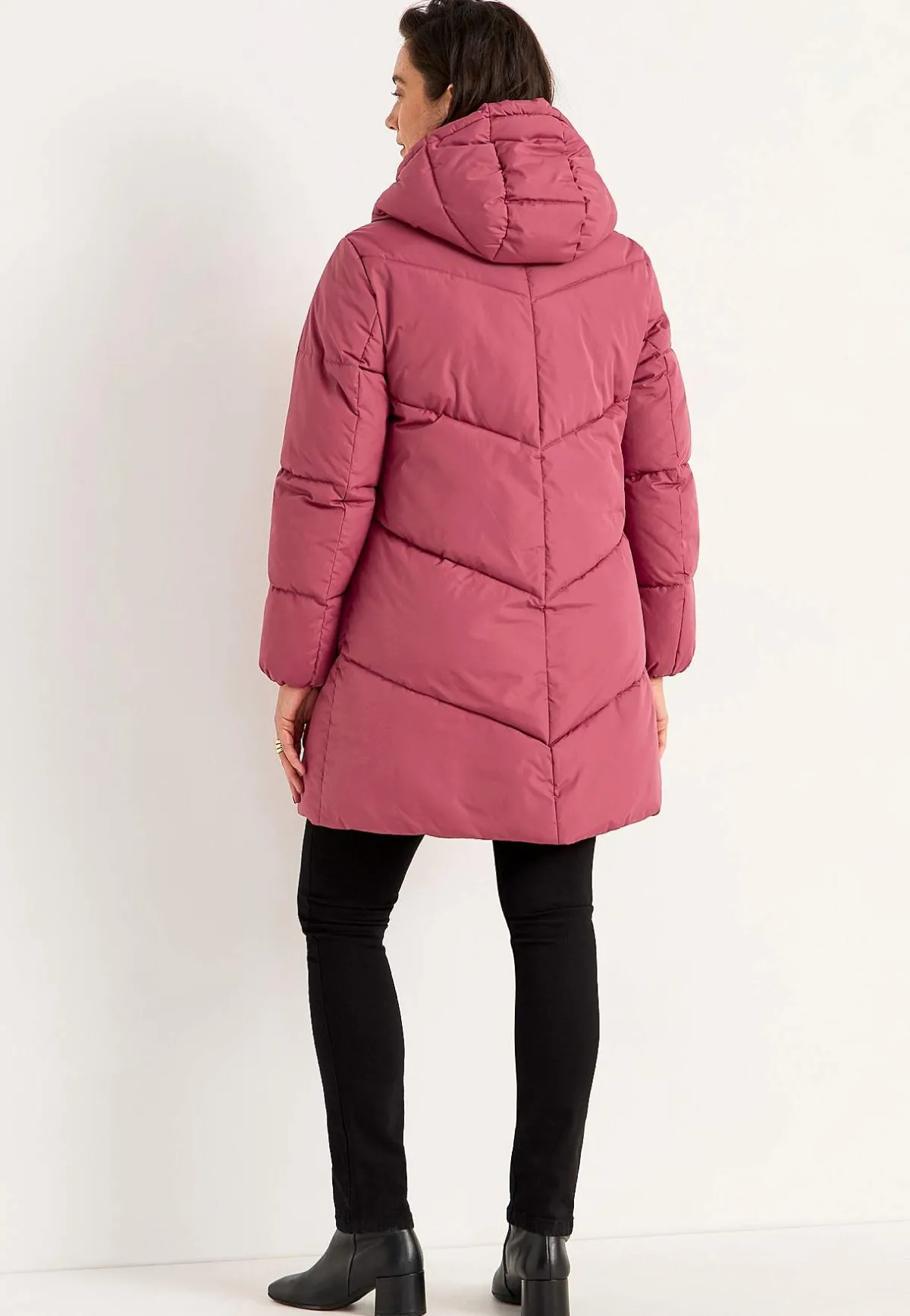 Cellbes of Sweden Varm jacka med fluffig vaddering Gammalrosa New