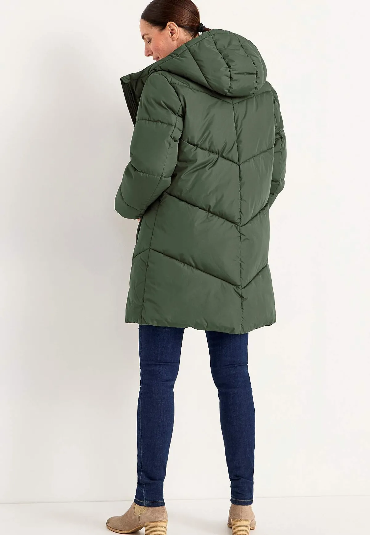 Cellbes of Sweden Varm jacka med fluffig vaddering Mörkgrön Hot