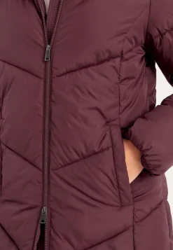 Cellbes of Sweden Varm jacka med fluffig vaddering Vinröd Best