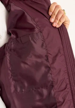 Cellbes of Sweden Varm jacka med fluffig vaddering Vinröd Best