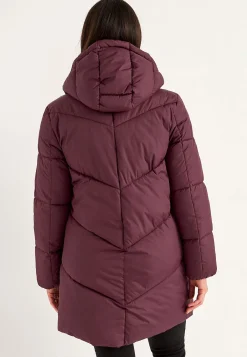 Cellbes of Sweden Varm jacka med fluffig vaddering Vinröd Best