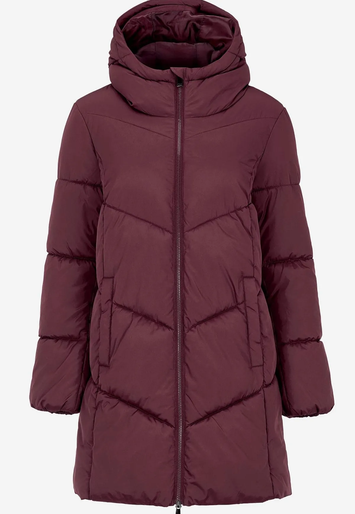 Cellbes of Sweden Varm jacka med fluffig vaddering Vinröd Best