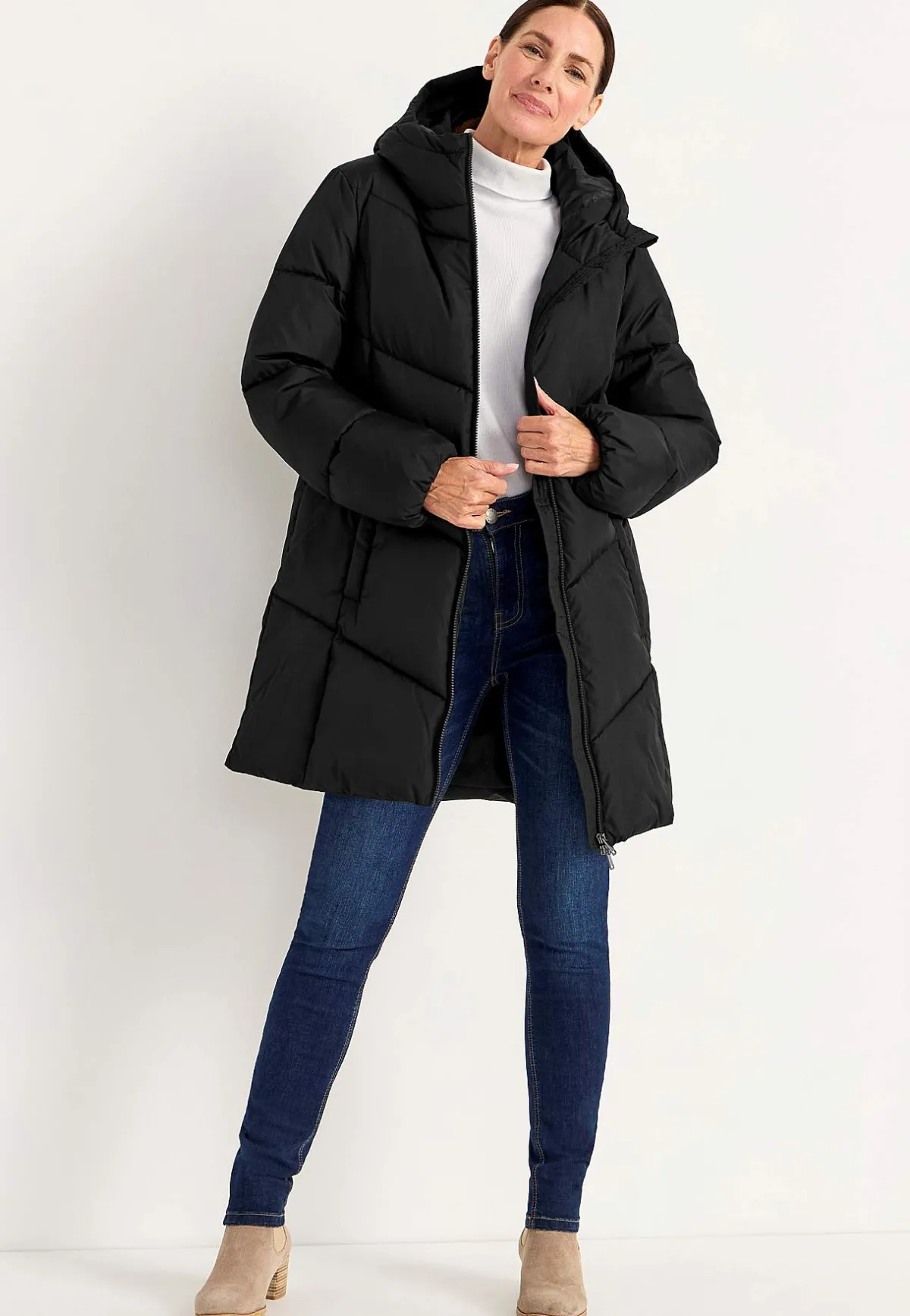 Cellbes of Sweden Varm jacka med fluffig vaddering Svart Best