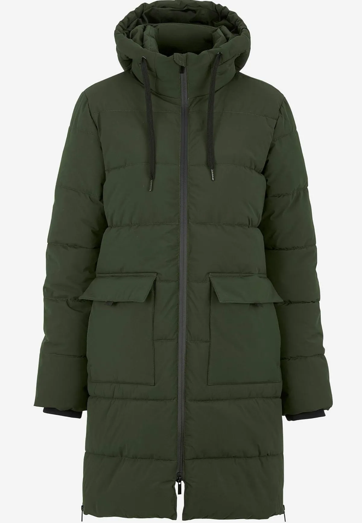 Cellbes of Sweden Varm jacka med sidodragkedjor nertill Mörkgrön Clearance