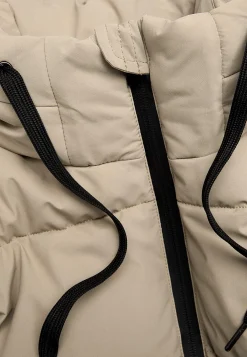 Cellbes of Sweden Varm jacka med sidodragkedjor nertill Mörk beige Hot