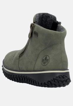 Rieker Vattentät känga Vinröd Outlet