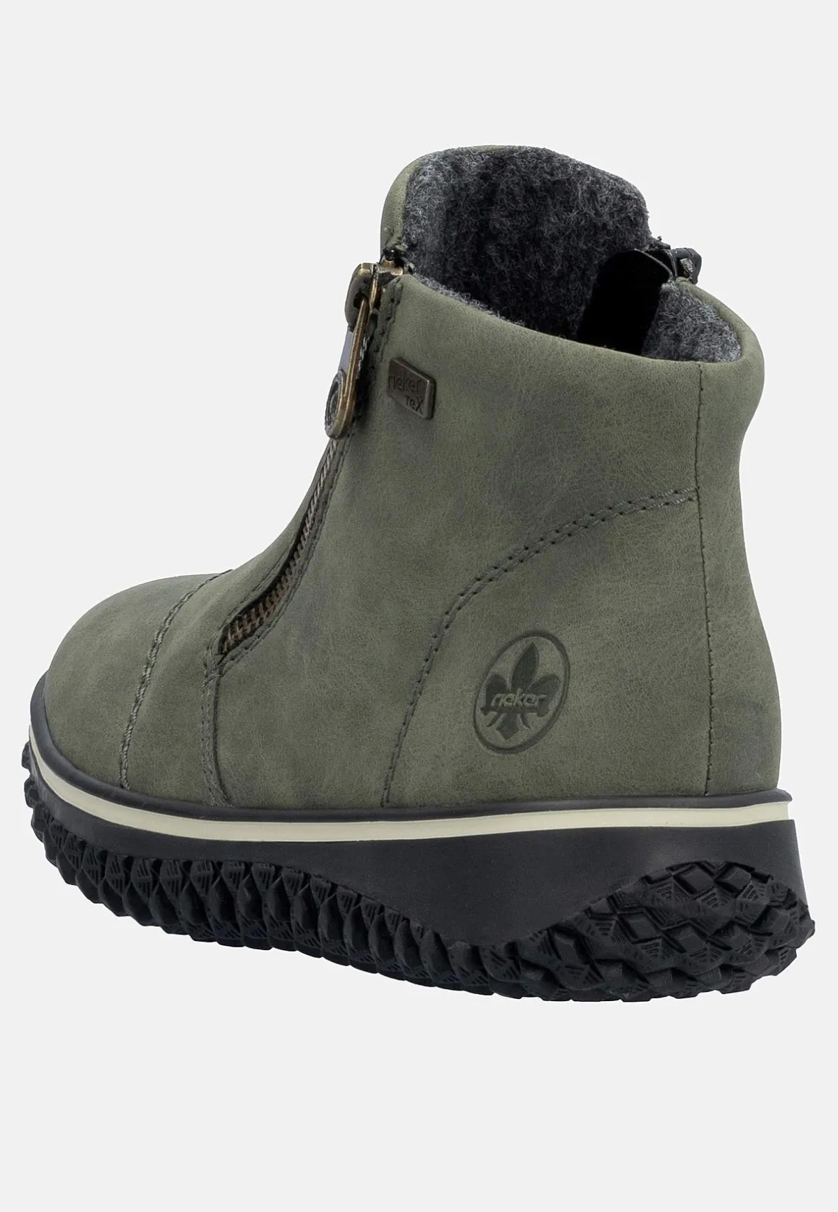 Rieker Vattentät känga Vinröd Outlet