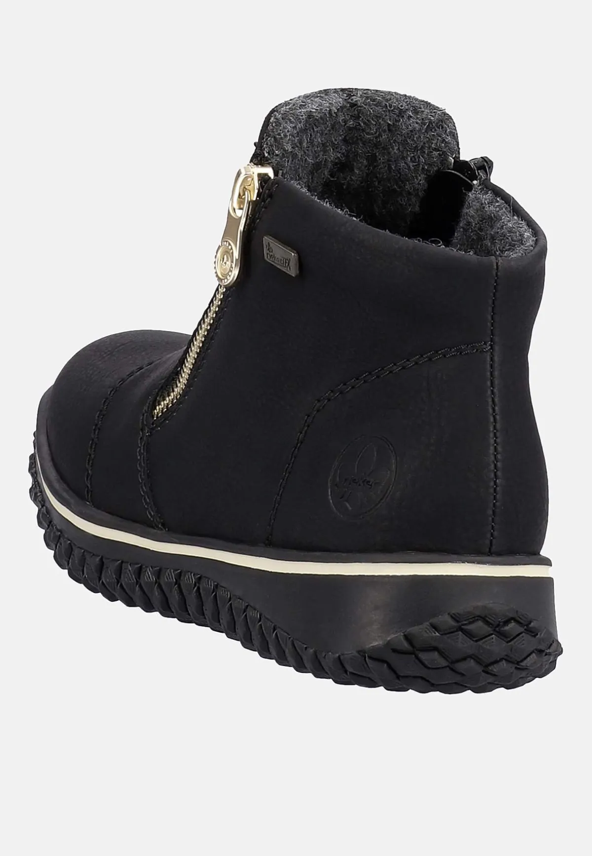 Rieker Vattentät känga Vinröd Outlet