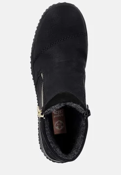 Rieker Vattentät känga Vinröd Outlet