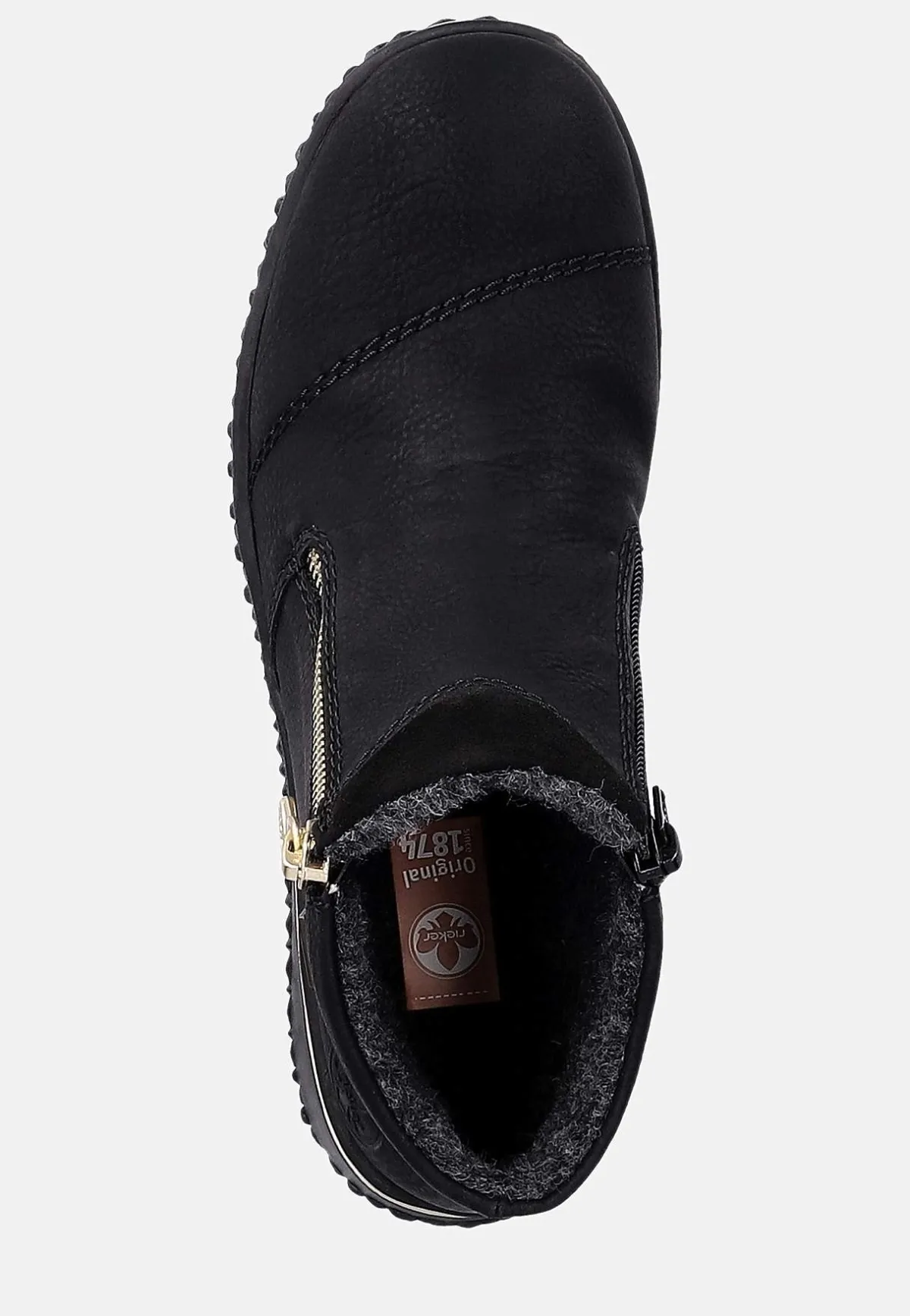 Rieker Vattentät känga Vinröd Outlet