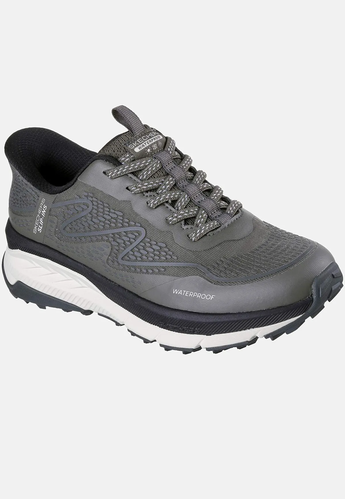 Skechers Vattentät sneaker Slip-ins: Switch Back - Mist Khakigrön Discount